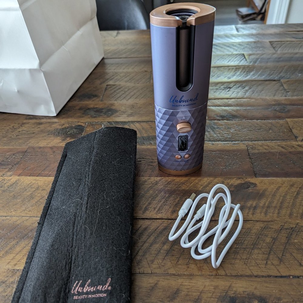 Unbound Rechargeable Cordless Auto-Curler Curling Iron